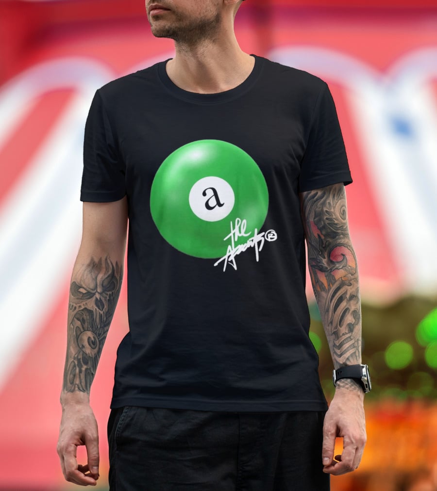 The Accents Collection Green Pool Ball Icon With Signature T-Shirt