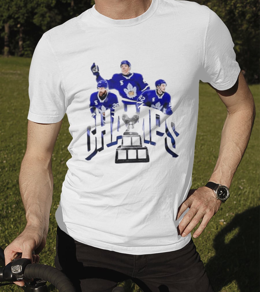 Toronto Marlies Champions Dakota Mermis Easton Cowan Landon Sim 2026 Calder Cup T-Shirt