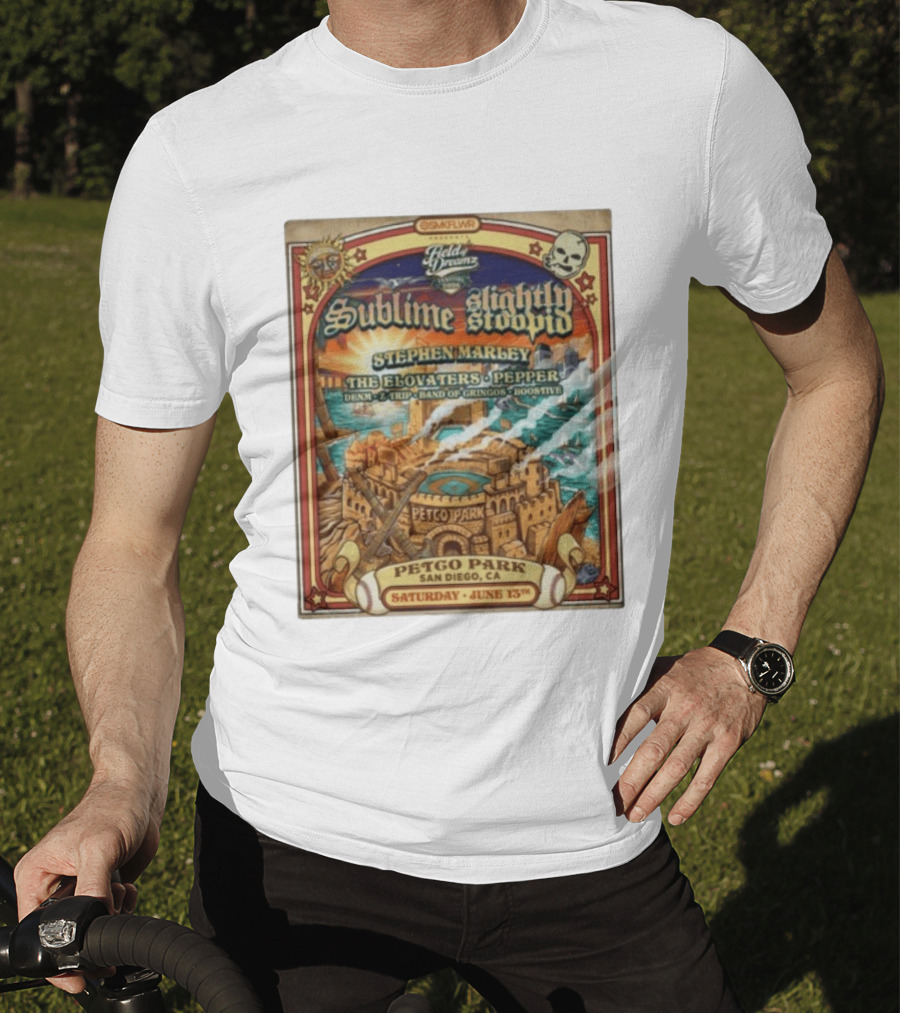 Sublime Slightly Stoopid Stephen Marley At Field Of Dreams Festival Petco Park Saturday June 13Th 2026 T-Shirt