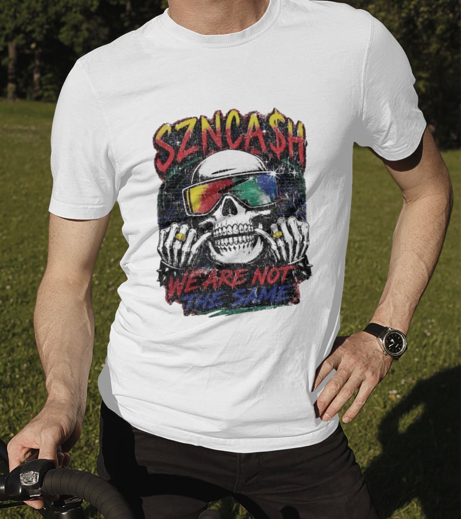 SZNCA$H We Are Not The Same Skull With Sunglasses T-Shirt