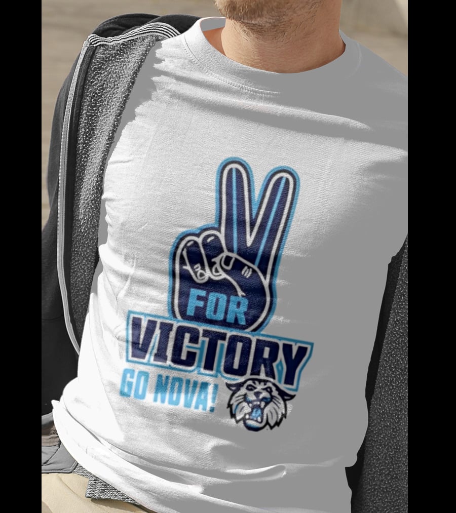 V For Victory Go Nova Wildcat T-Shirt