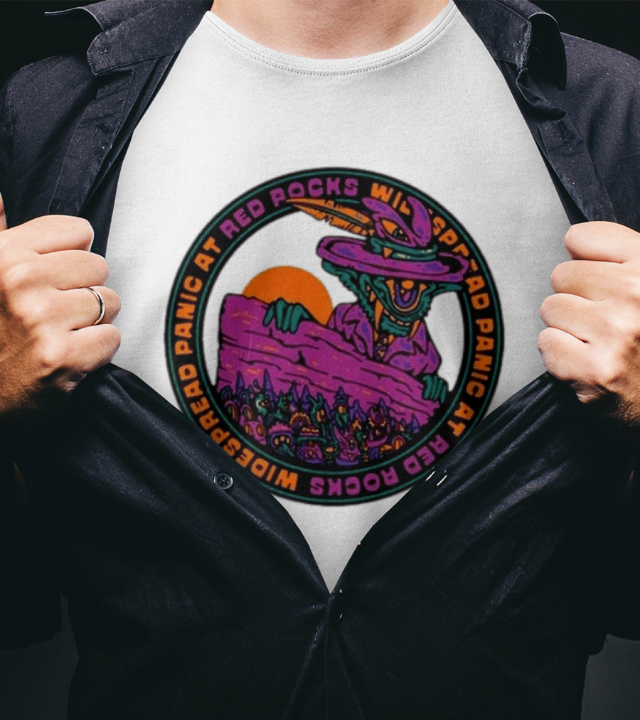 Widespread Panic At Red Rocks June 26 28 2026 Event Psychedelic Goblin T-Shirt