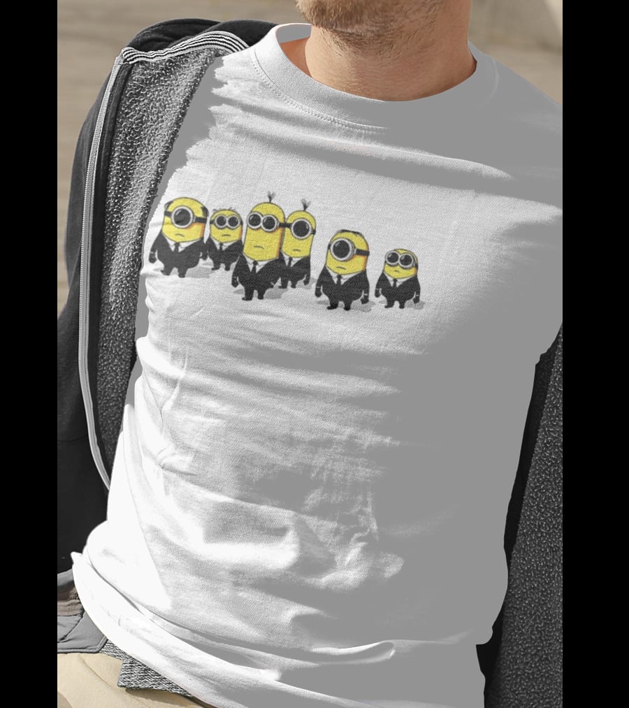 Minions Men In Black Movie Crossover Characters T-Shirt