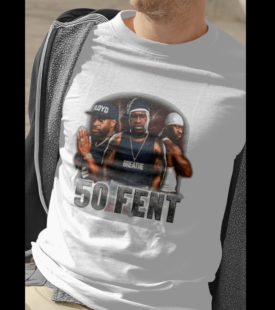 Original 50 Fent George Floyd Breathe 50 Cent T-Shirt