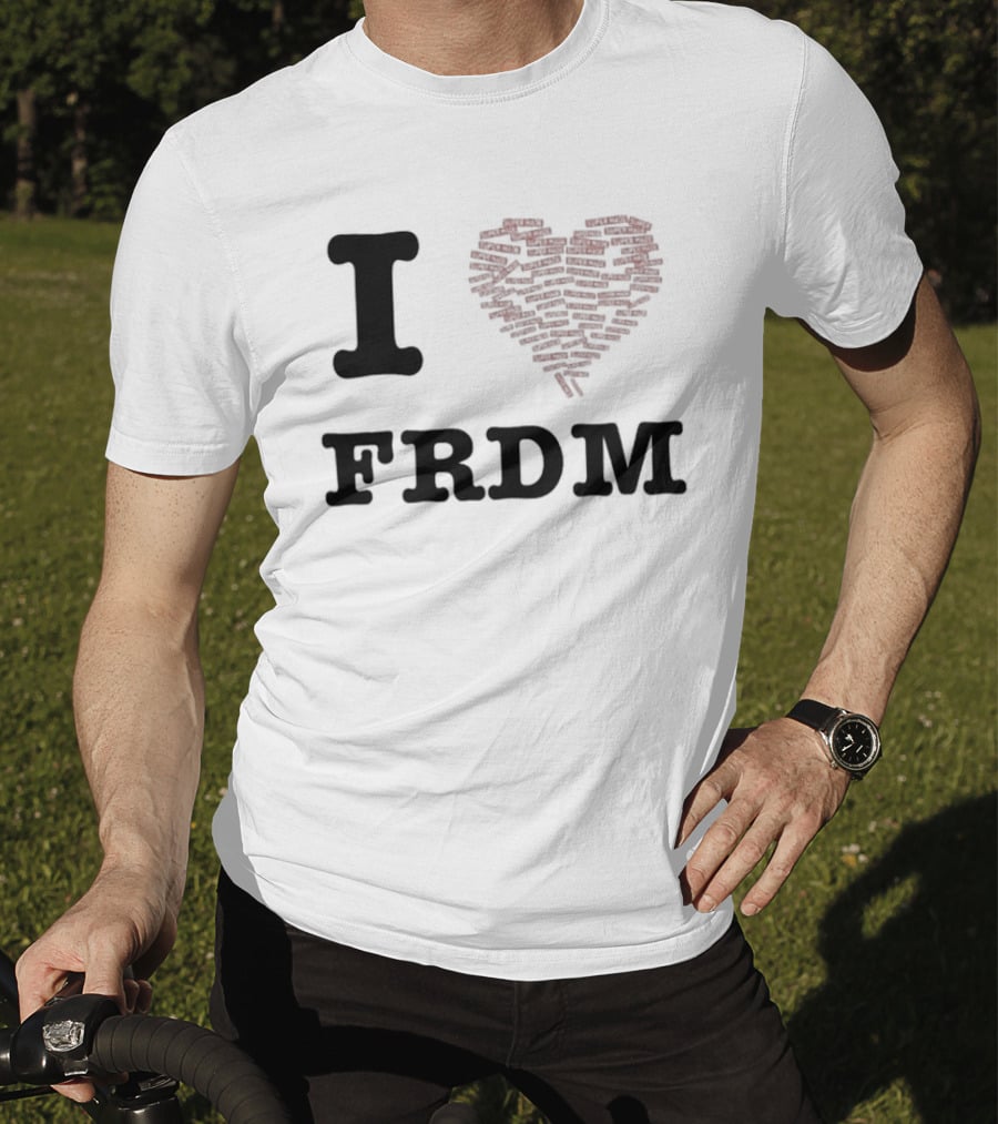 I Heart FRDM Supermade Clothing Heart T-Shirt