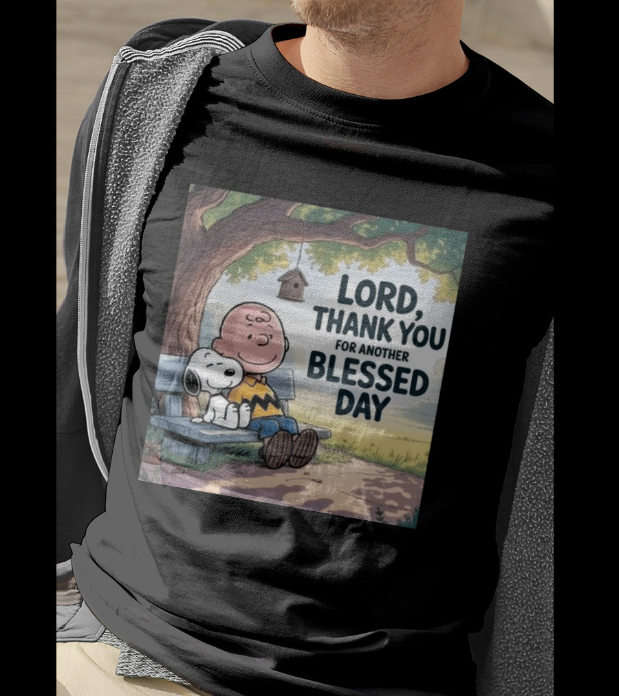 Charlie Brown Snoopy Lord Thank You For Another Blessed Day T-Shirt