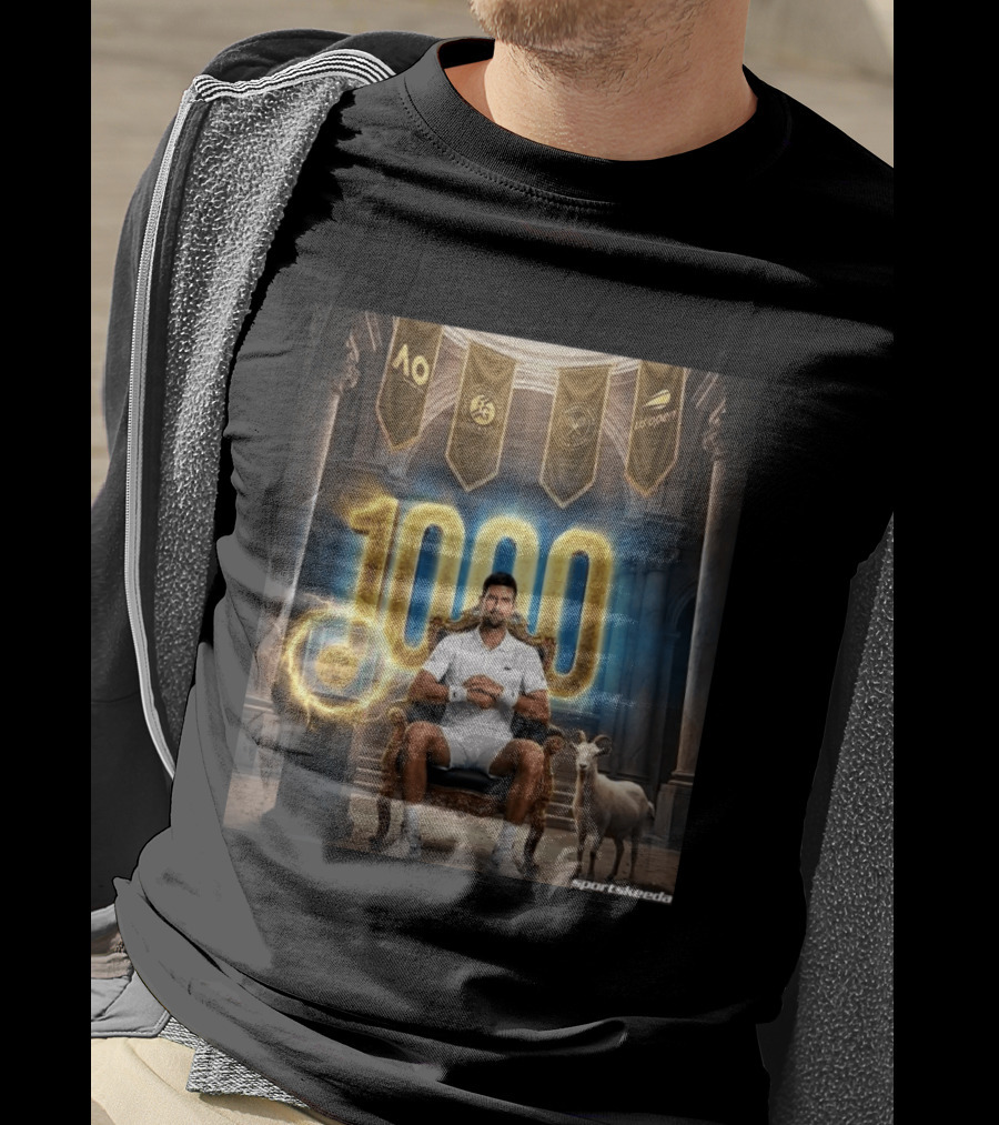 Novak Djokovic 1000 Weeks ATP Top 20 Tennis Player T-Shirt