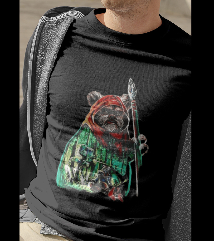 Wicket W Warrick Ewok Endor Defense Return Of The Jedi T-Shirt