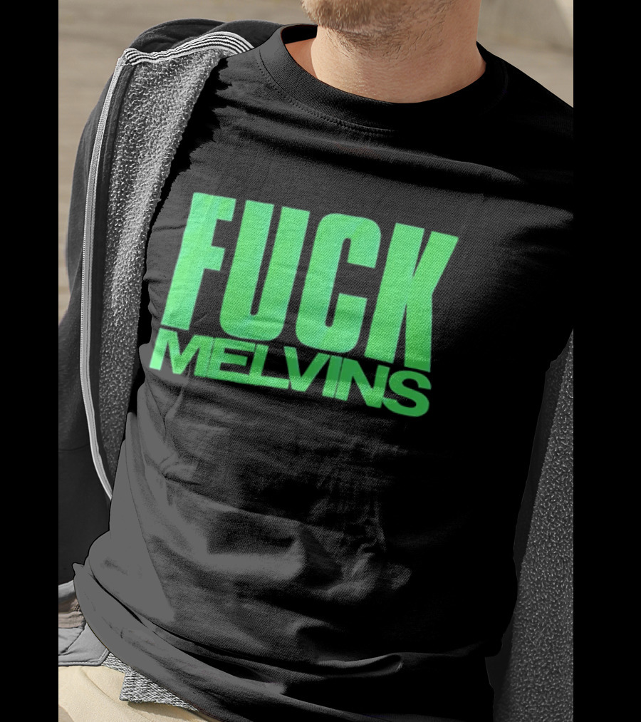 Fuck Melvins Bold Neon Green T-Shirt