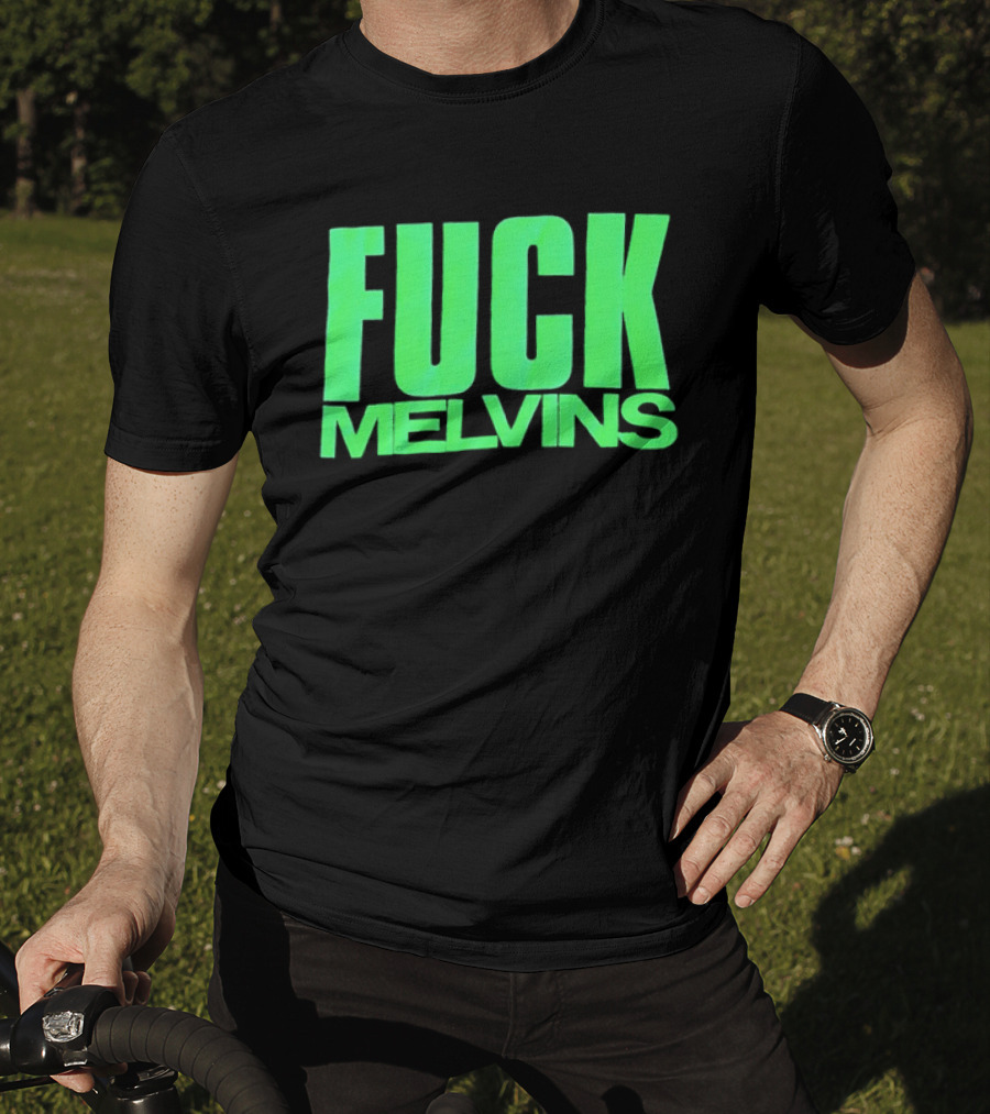 Fuck Melvins Bold Neon Green T-Shirt