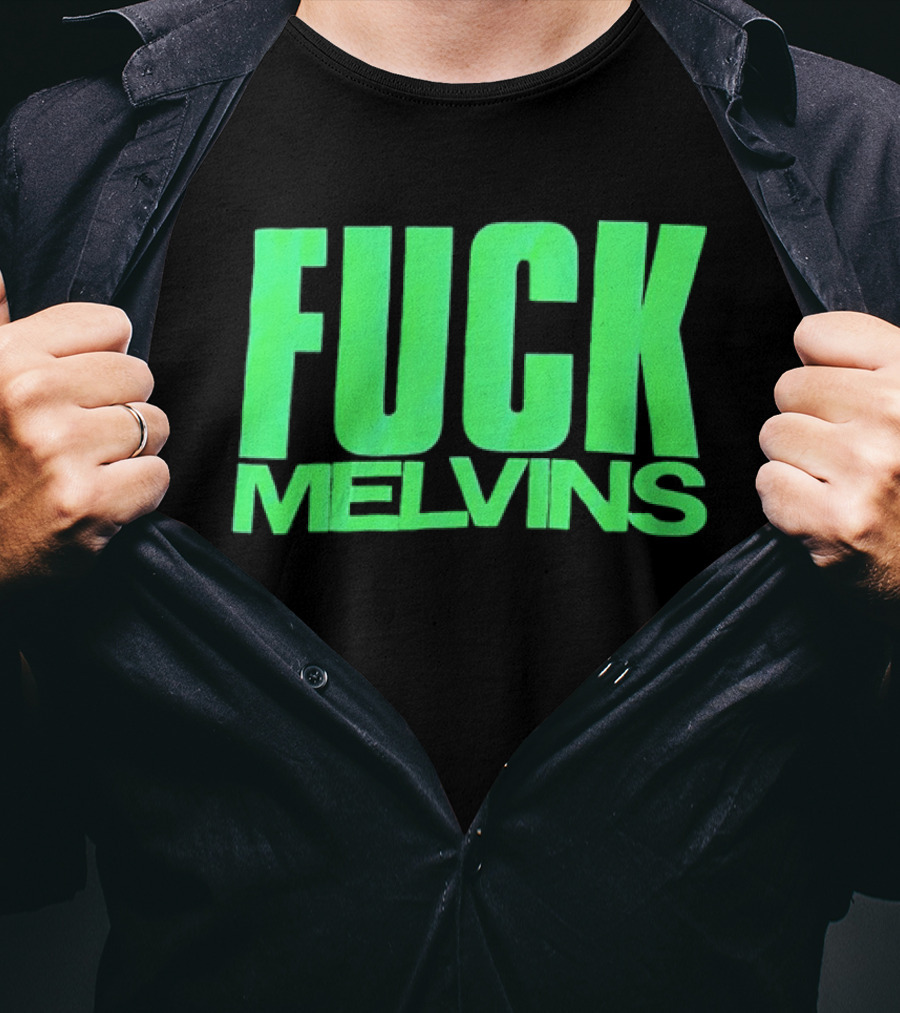Fuck Melvins Bold Neon Green T-Shirt