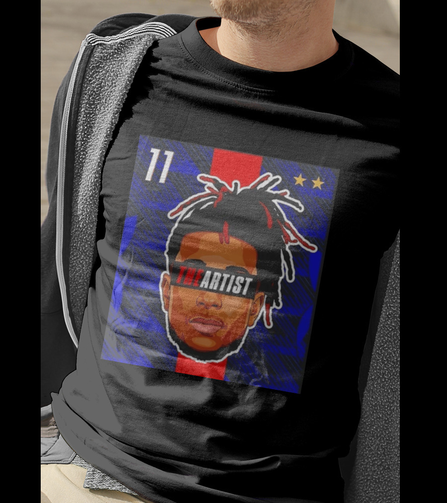 Michael Olise France National Football Team The Artist Big Head 11 Stars T-Shirt