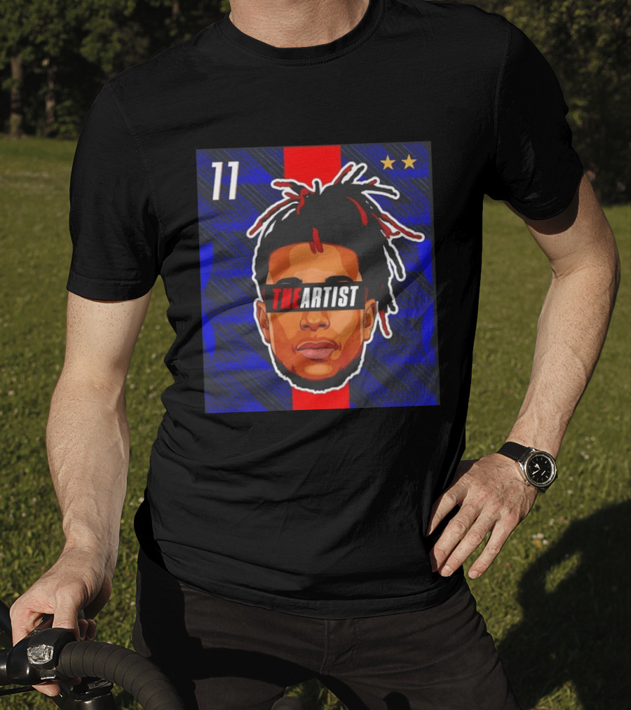 Michael Olise France National Football Team The Artist Big Head 11 Stars T-Shirt
