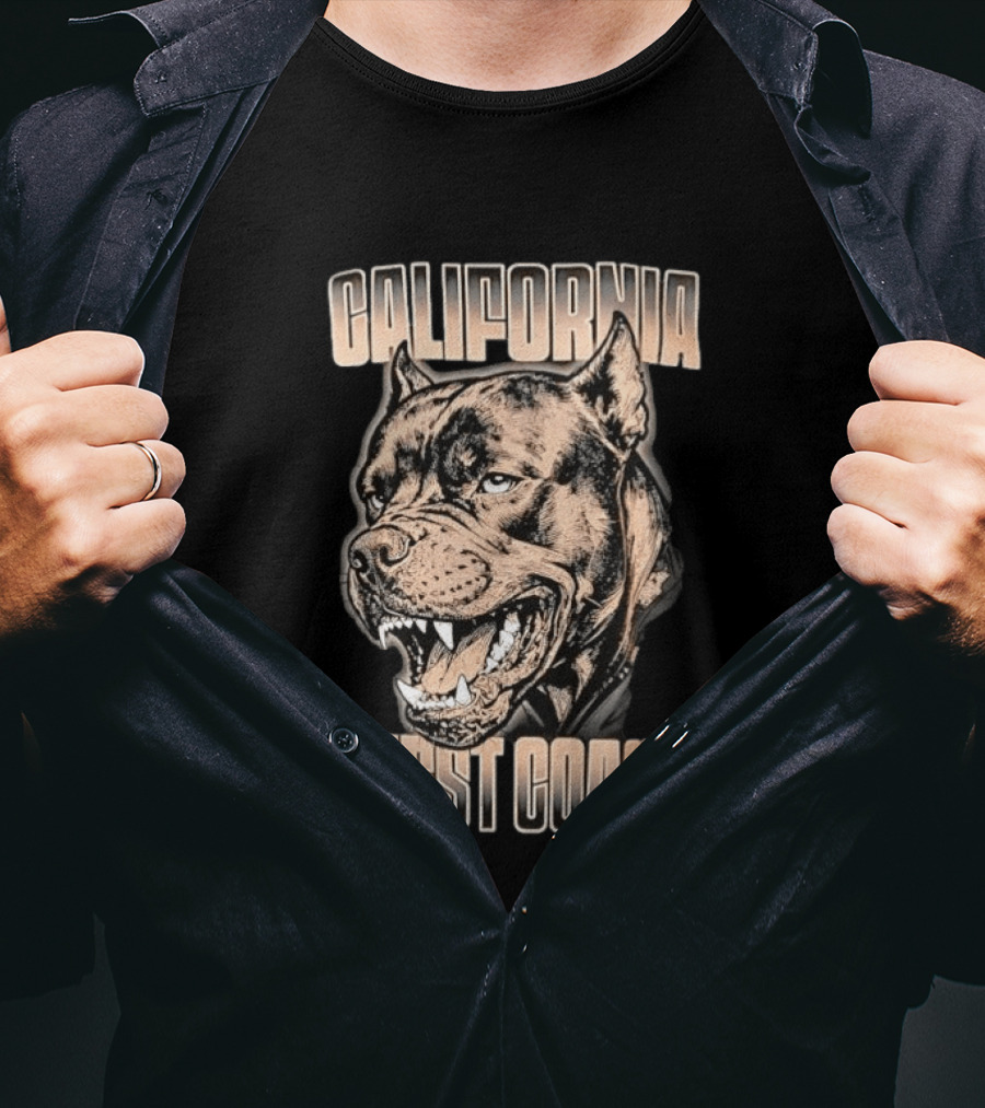 California West Coast Pit Bull T-Shirt