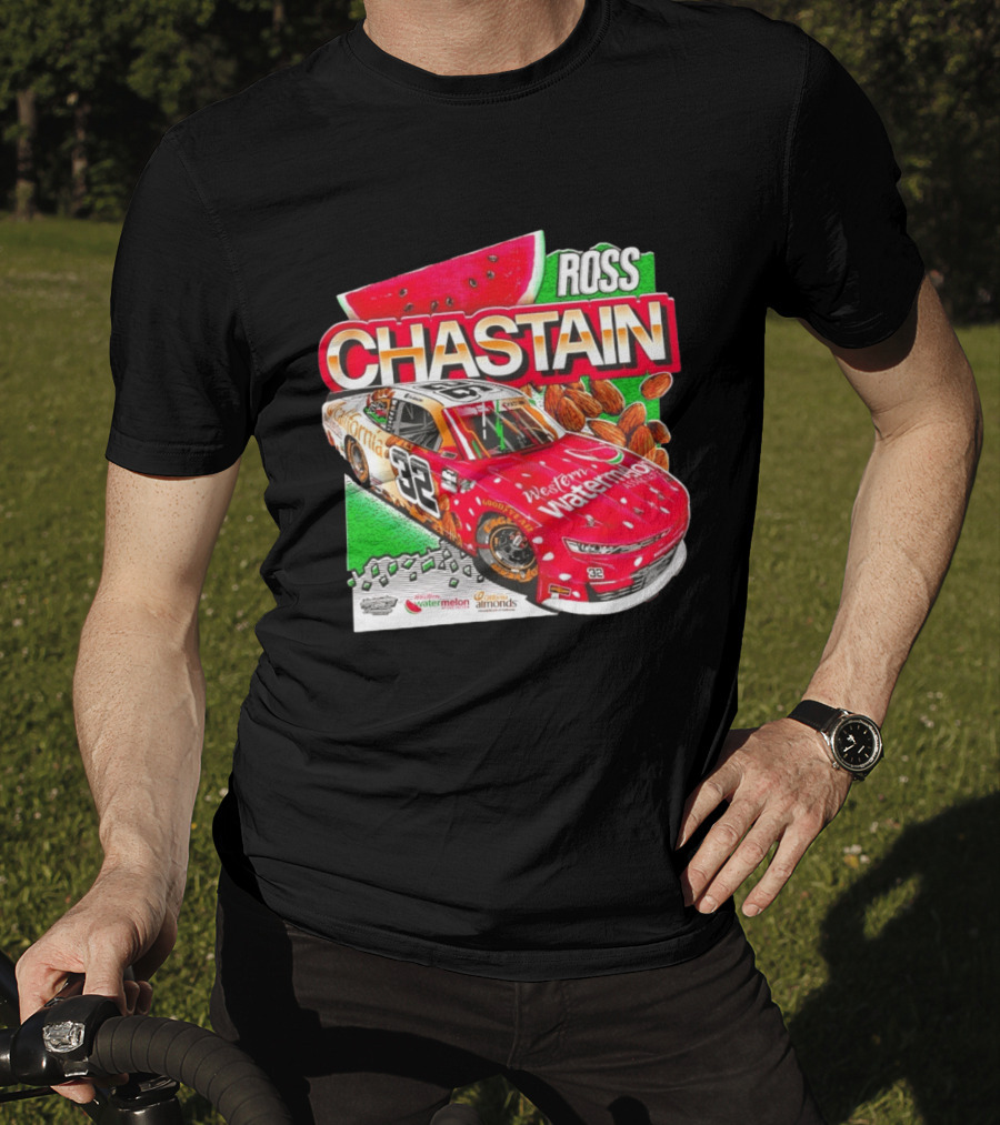 Ross Chastain 32 Western Watermelon California Almonds NASCAR Racing Car T-Shirt