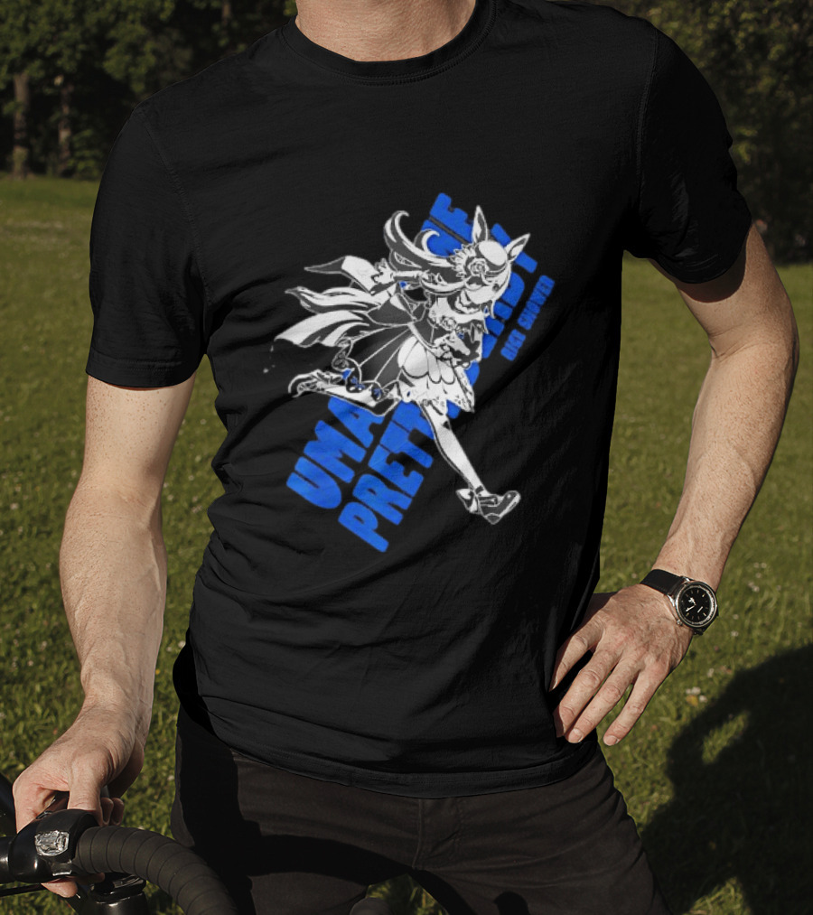 Umamusume Pretty Derby Rice Shower Character Run T-Shirt