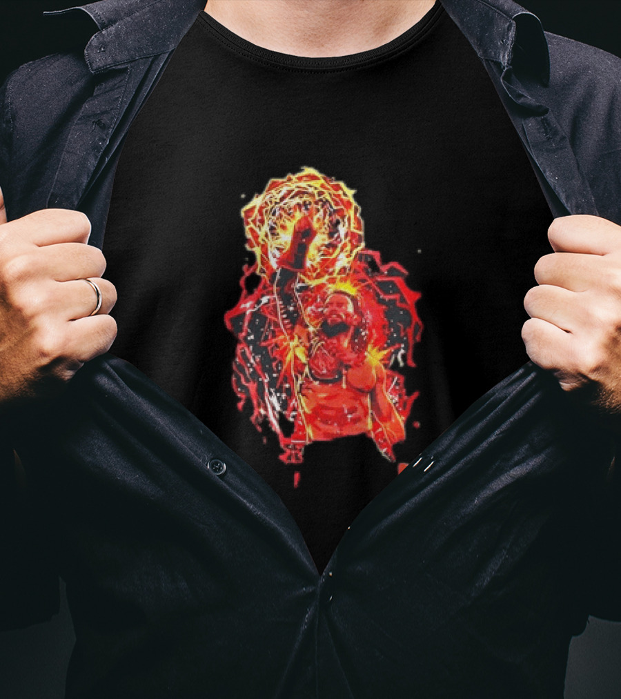 Roman Reigns Tribal Chief Fist Lightning WWE Power T-Shirt