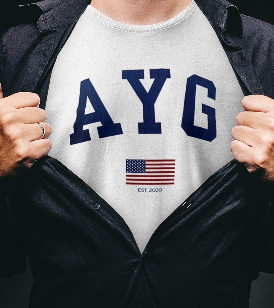 AYG American Flag EST 2020 4th Of July T-Shirt