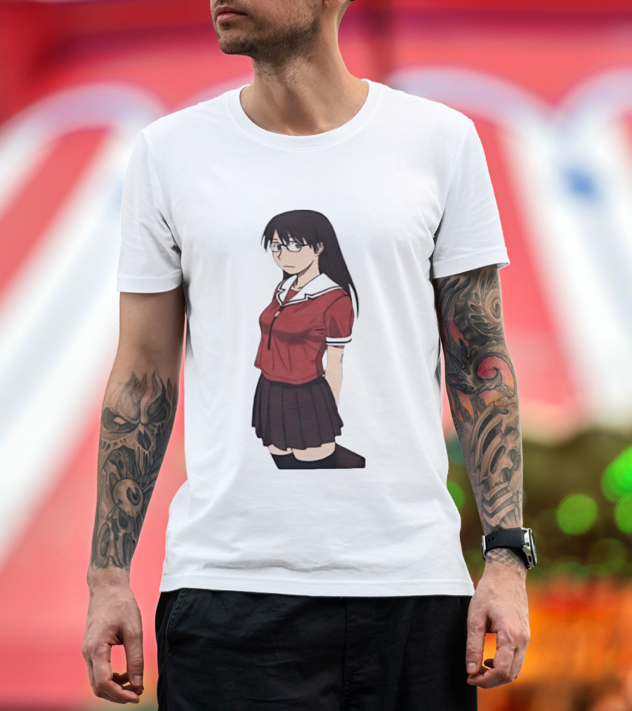 Azumanga Daioh Anime Yomi Character Red Outfit T-Shirt