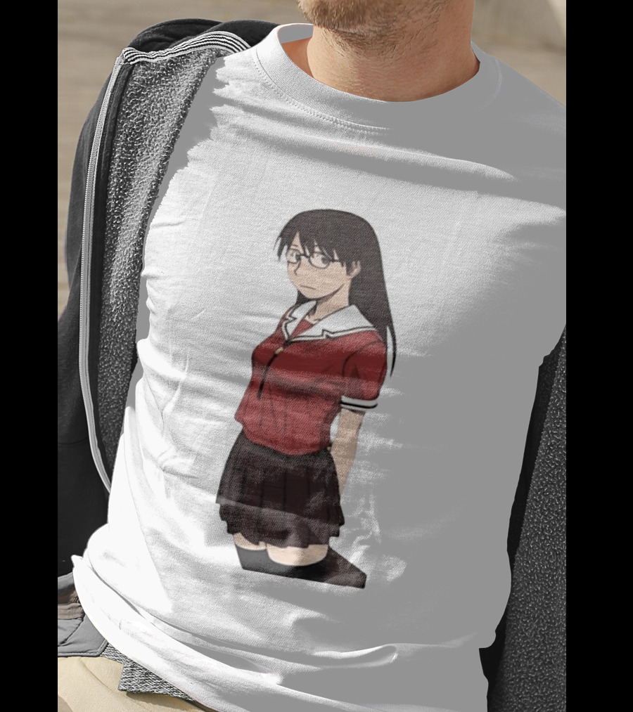 Azumanga Daioh Anime Yomi Character Red Outfit T-Shirt
