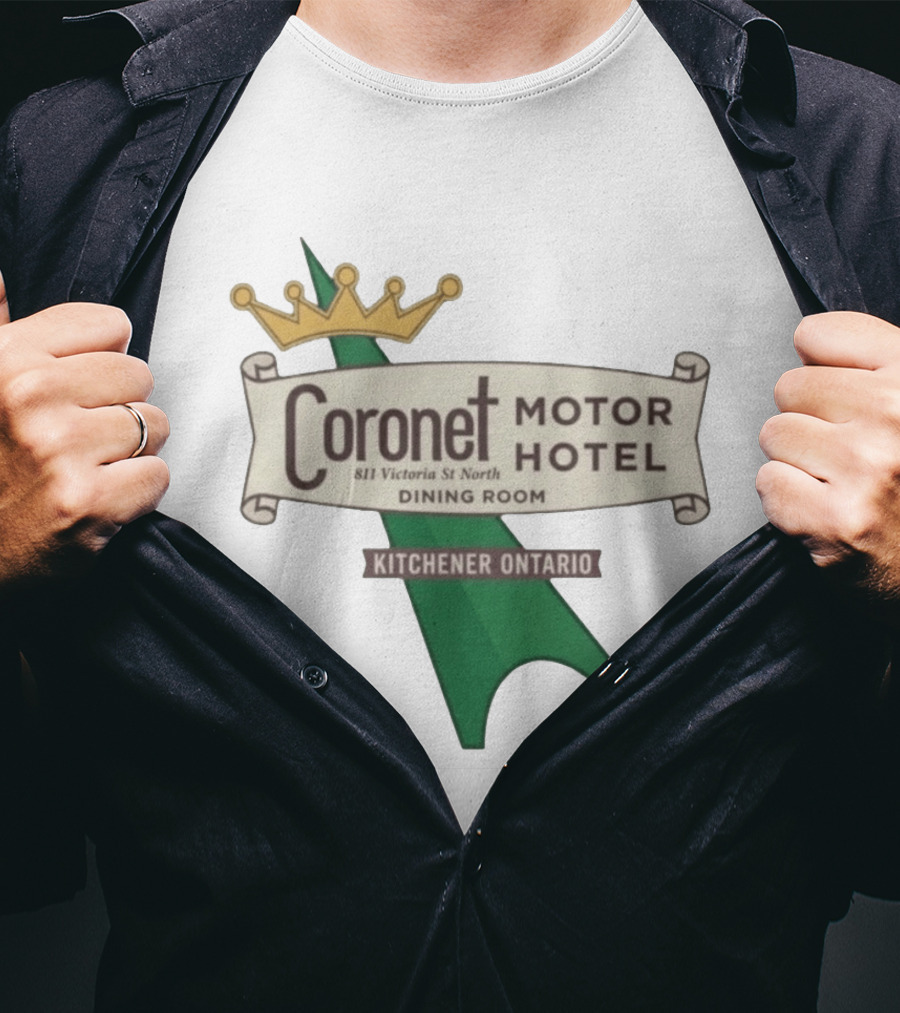 Coronet Motor Hotel 811 Victoria St North Kitchener Ontario Dining Room T-Shirt