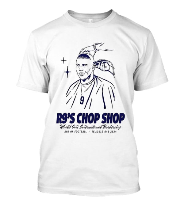R9's Chop Shop Brazil Ronaldo National Team Barber Art Of Football T-Shirt