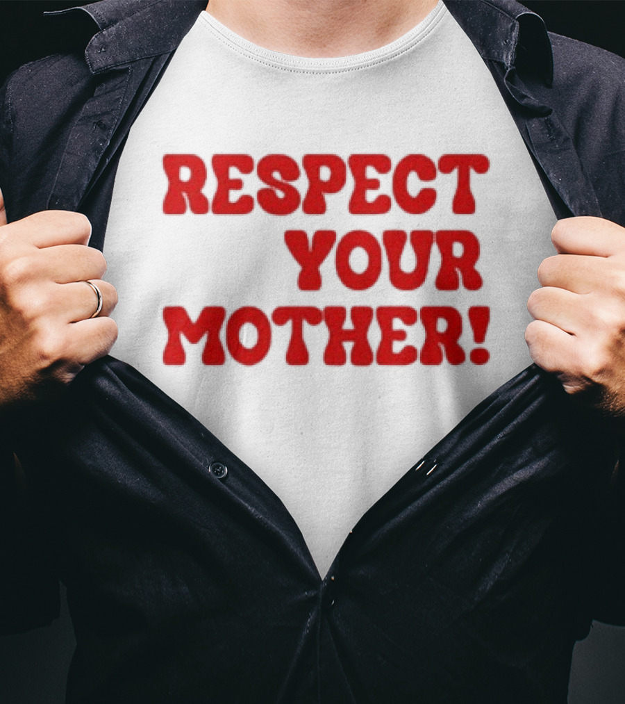 Respect Your Mother Bold Red T-Shirt