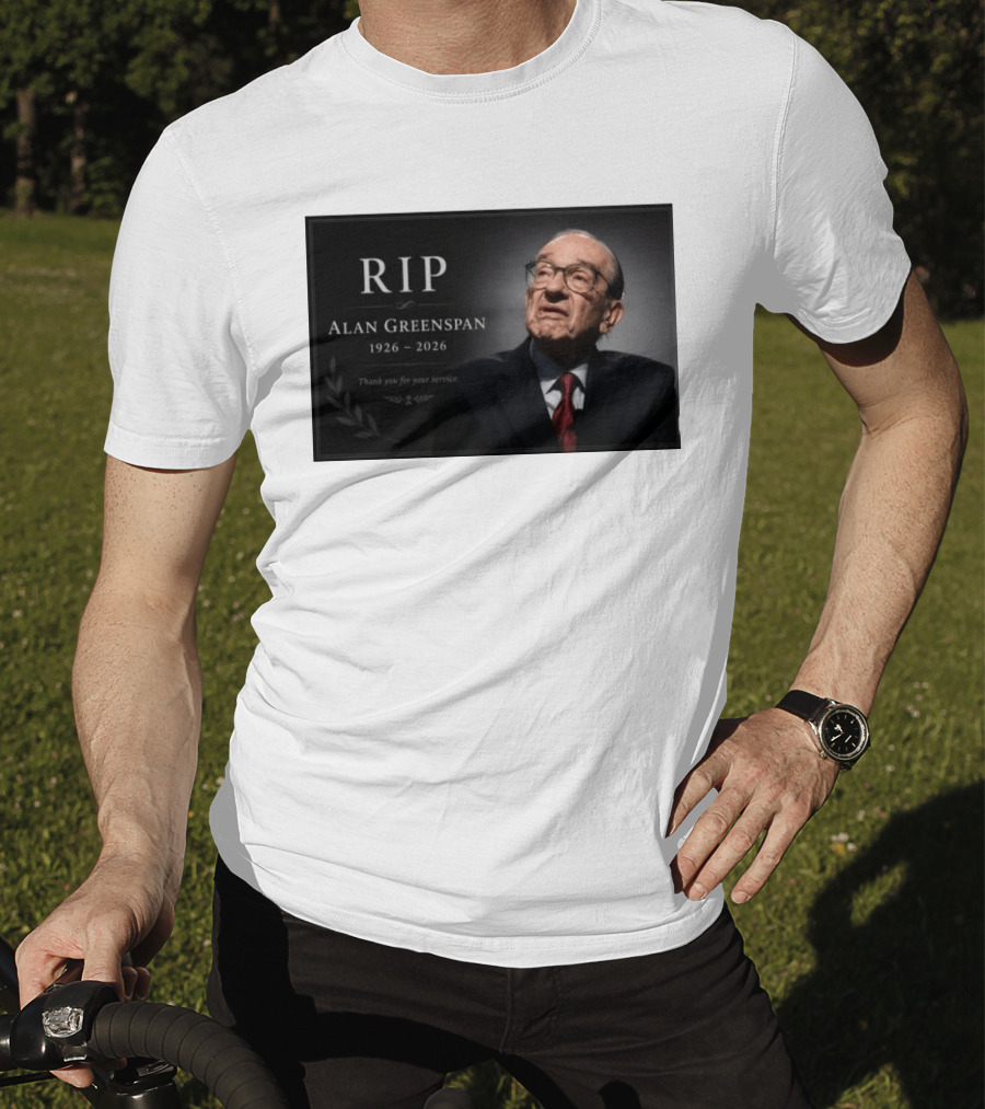 RIP Alan Greenspan 1926 2026 Thank You For Your Service Commemoration T-Shirt