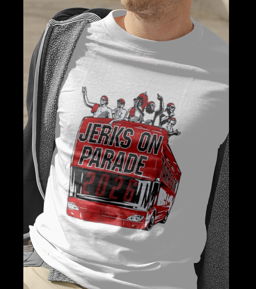 Jerks On Parade 2026 Carolina Hurricanes NHL Bus Fan Celebration T-Shirt