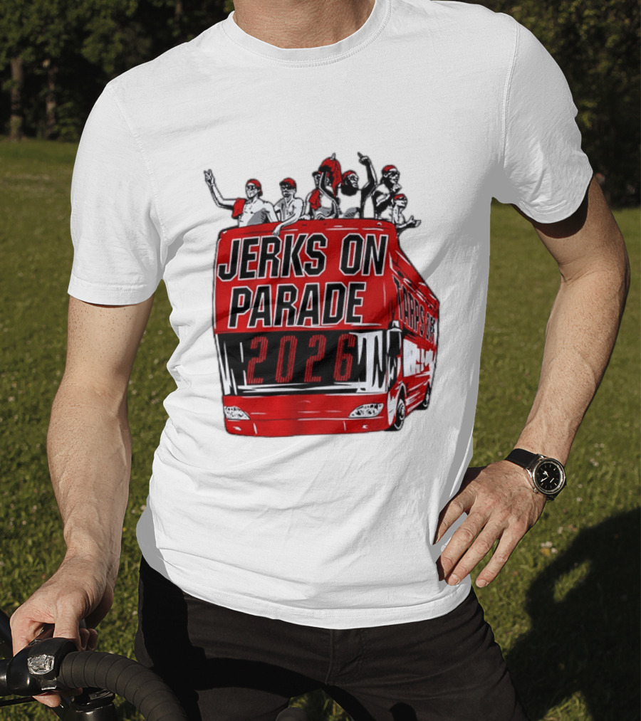 Jerks On Parade 2026 Carolina Hurricanes NHL Bus Fan Celebration T-Shirt