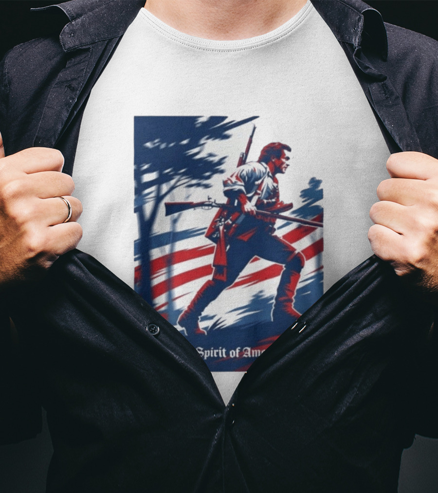 The Spirit Of America Benjamin Martin The Patriot Revolutionary T-Shirt