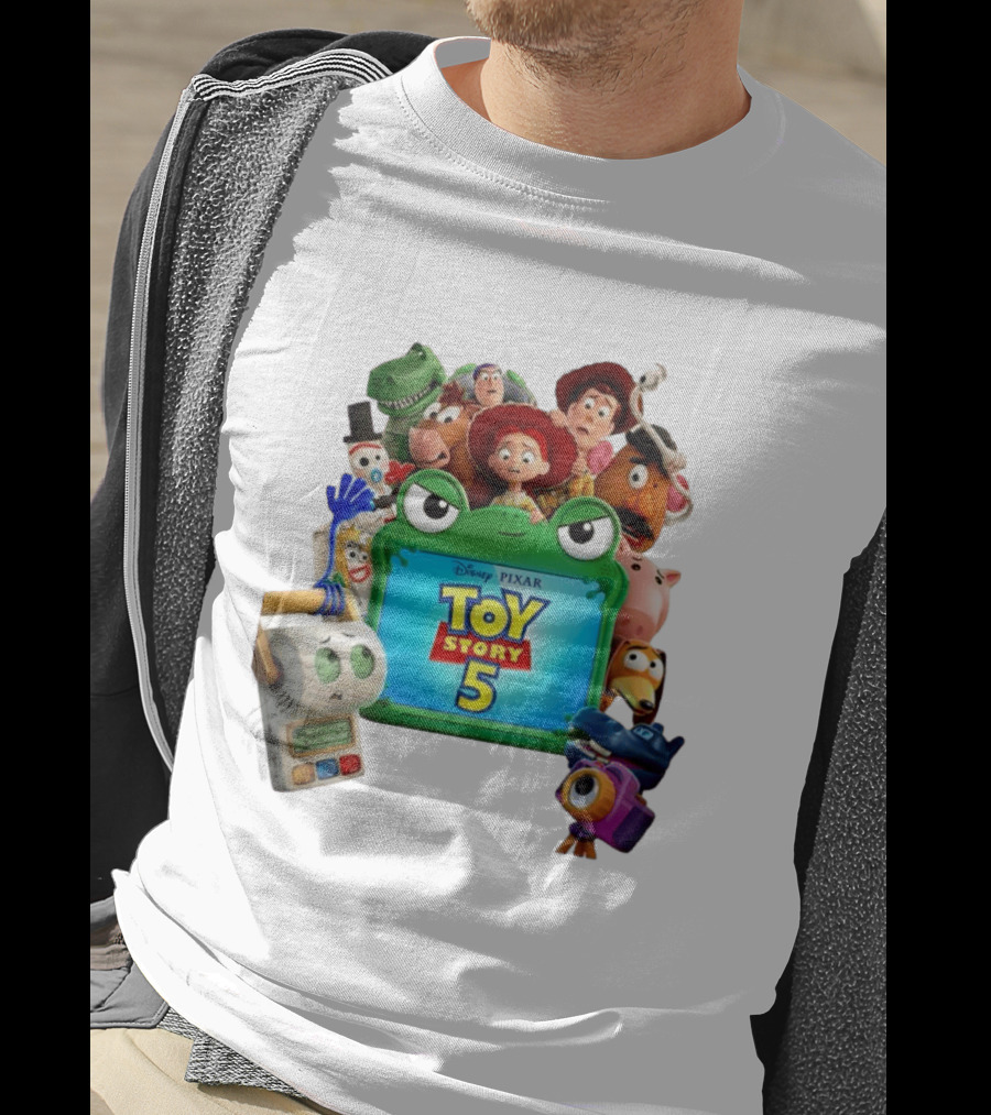 Woody Buzz Lightyear And Friends Toy Story 5 Disney Pixar Characters T-Shirt