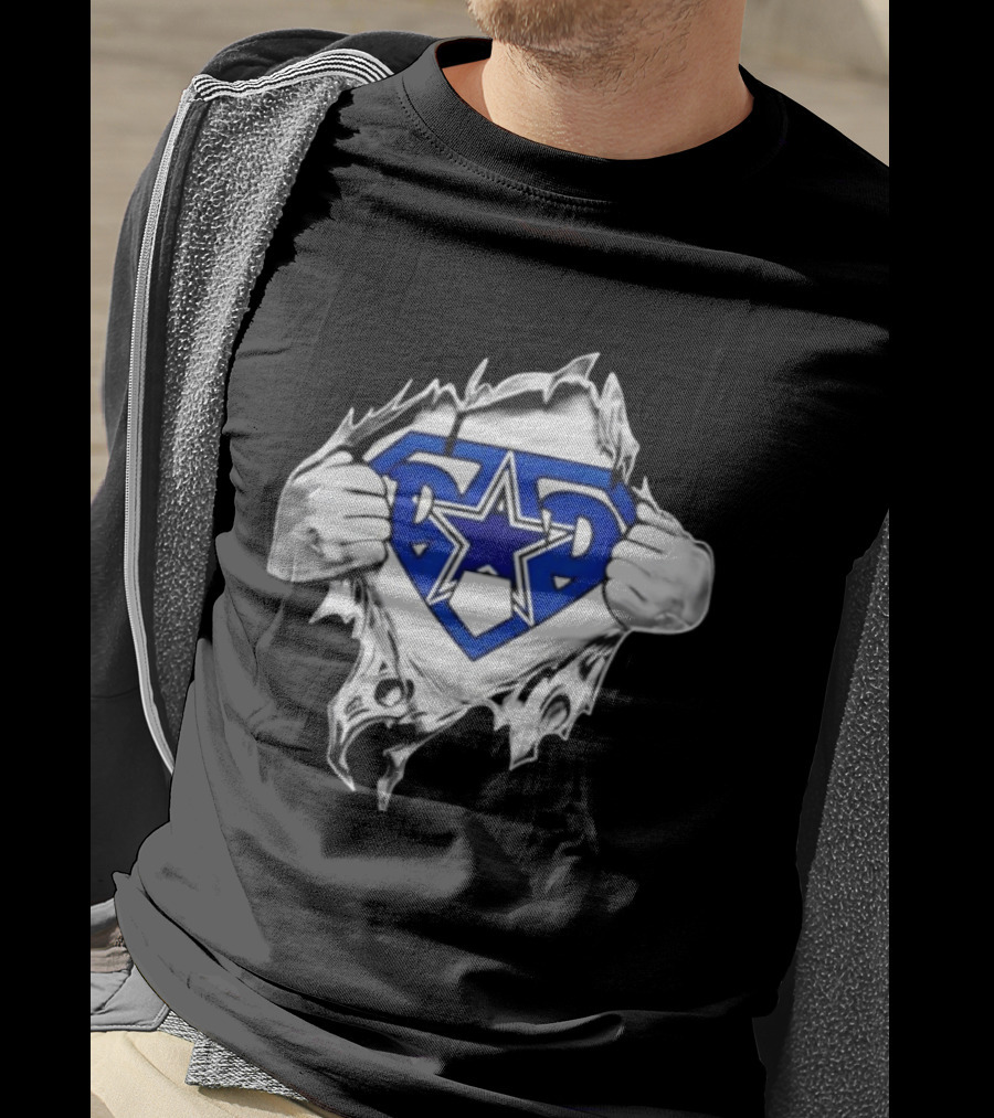 Dallas Cowboys Super Dad Star Emblem Father's Day T-Shirt