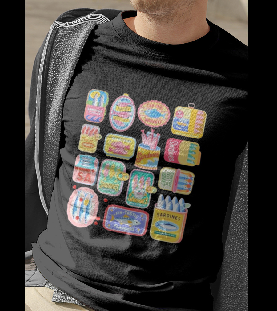 Sardines Can Did Moments You Are Fintastic Pour Les Toasts Fin Tastic Flavours T-Shirt