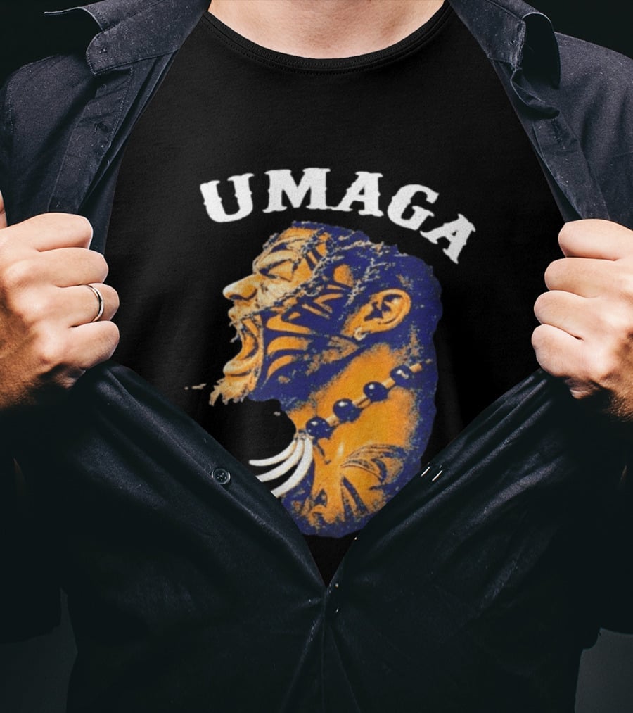 Umaga Samoan Bulldozer Wrestling Face Paint T-Shirt