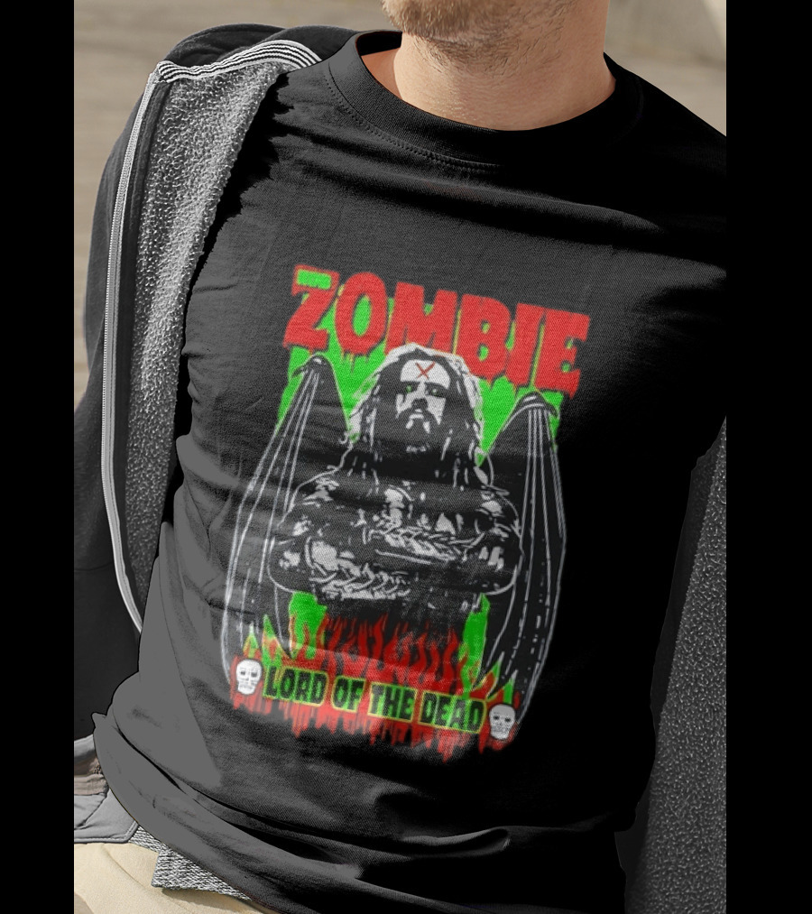 Rob Zombie Lord Of The Dead Halloween Wings T-Shirt