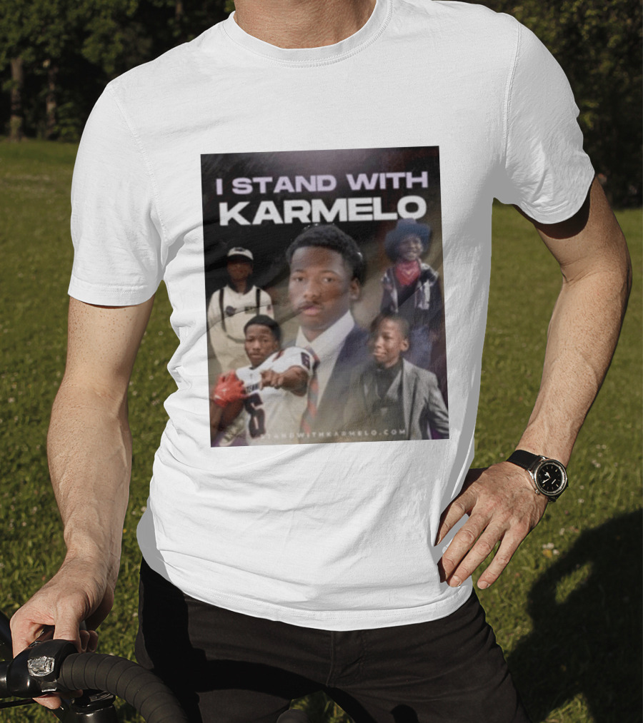 I Stand With Karmelo 2026 Team Support Faces T-Shirt