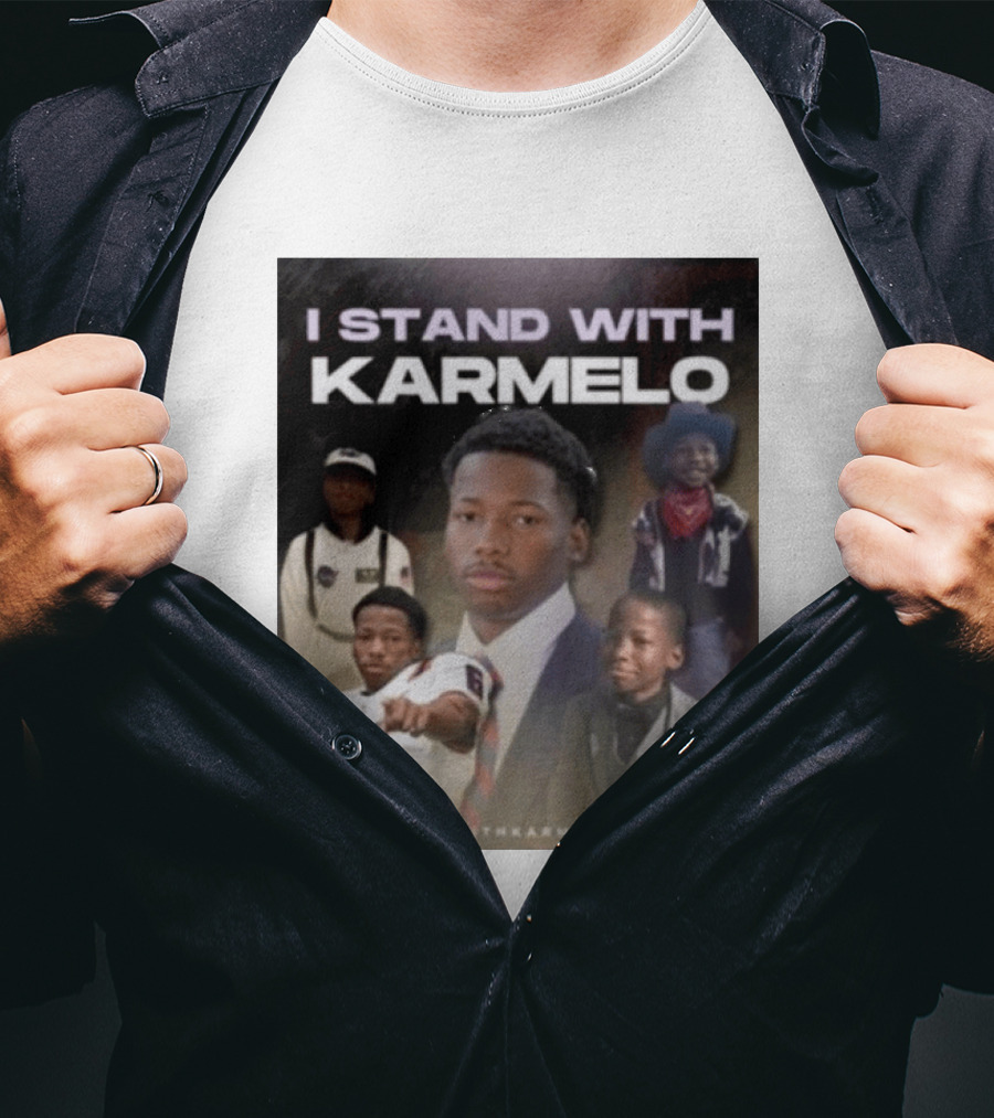 I Stand With Karmelo 2026 Team Support Faces T-Shirt