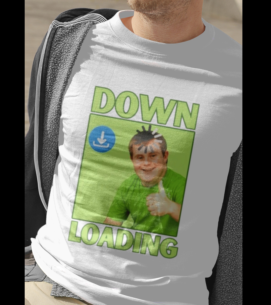 DOWN LOADING Person Thumbs Up Download T-Shirt