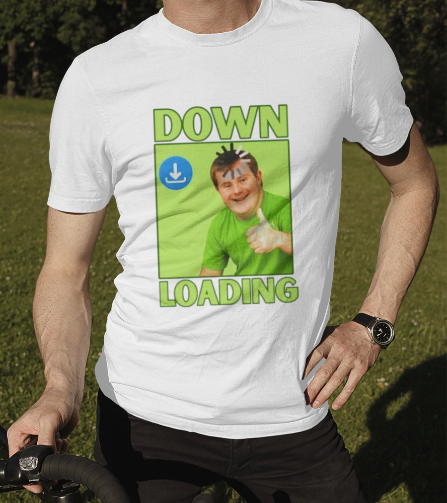 DOWN LOADING Person Thumbs Up Download T-Shirt