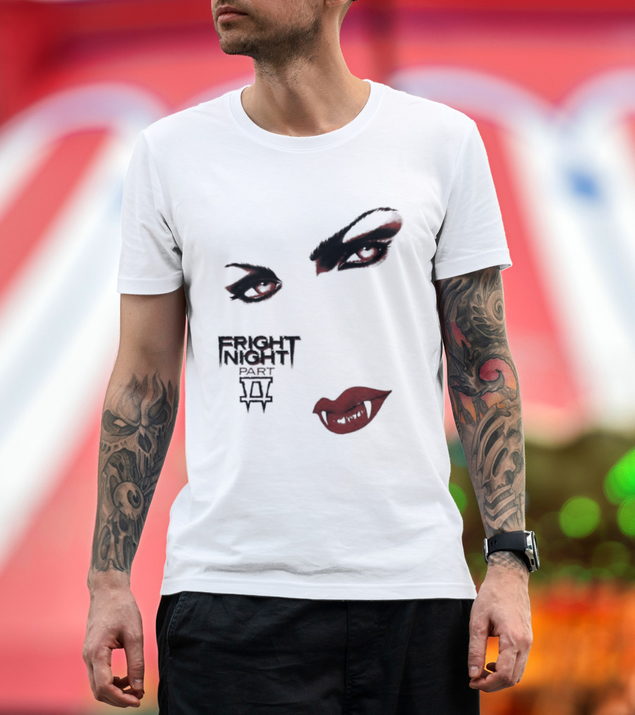 Fright Night Part 2 Vampire Eyes Fangs Horror Movie T-Shirt
