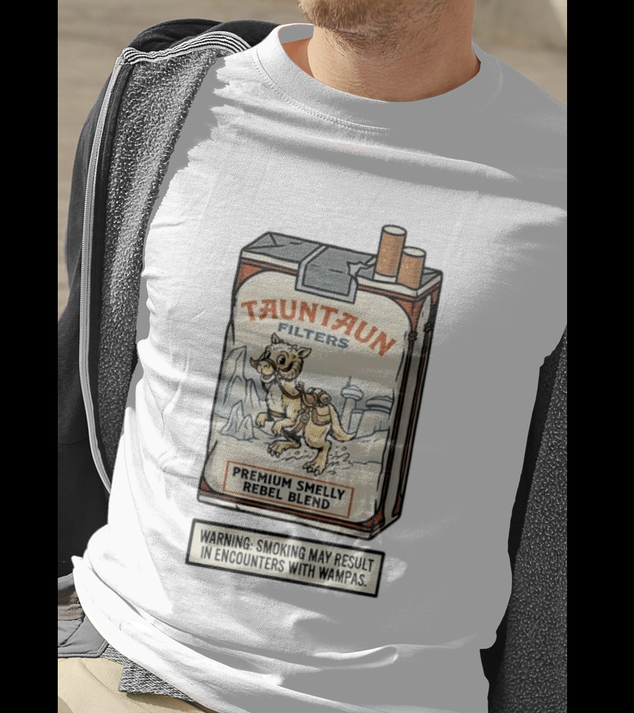 Tauntaun Filters Premium Smelly Rebel Blend Warning Smoking May Result In Encounters With Wampas T-Shirt