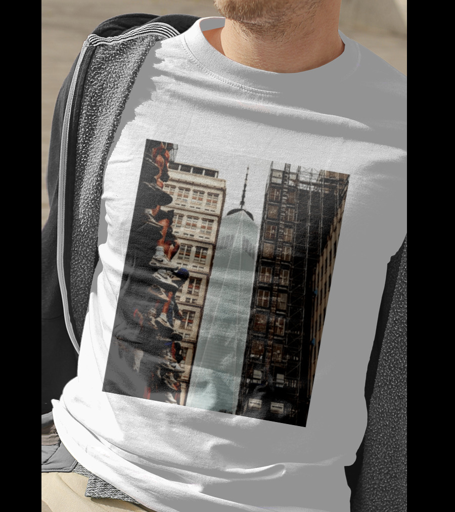 Jalen Brunson New York Knicks One World Trade Center Basketball Sneakers T-Shirt