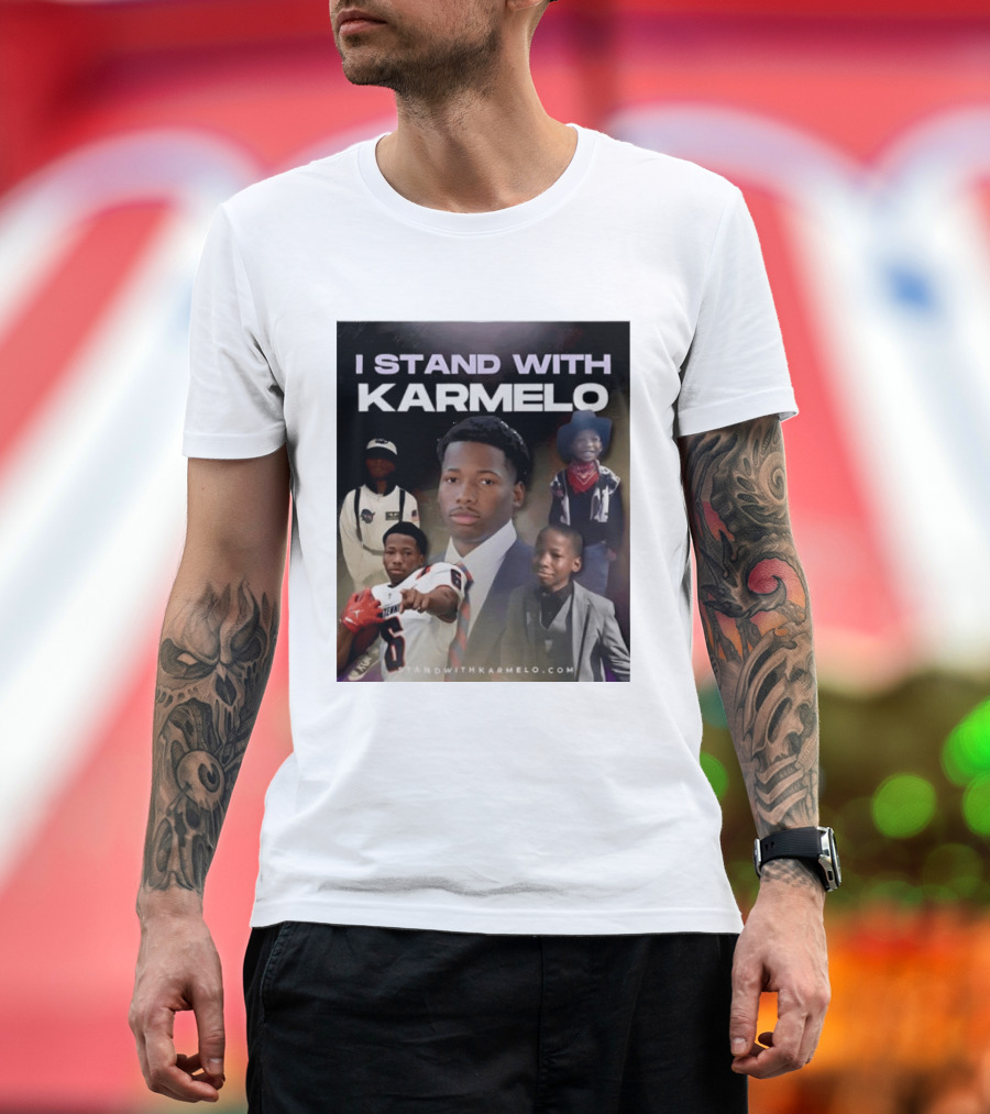 I Stand With Karmelo Football Player Memorial Standwithkarmelo T-Shirt