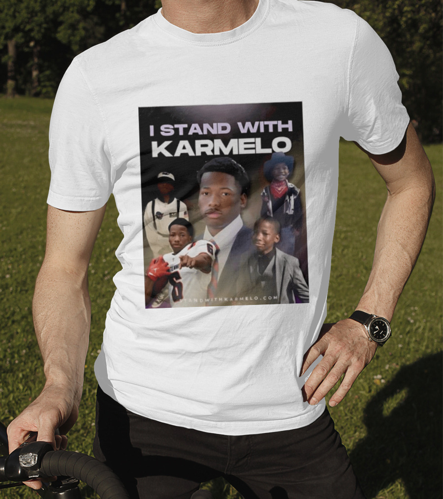 I Stand With Karmelo Football Player Memorial Standwithkarmelo T-Shirt