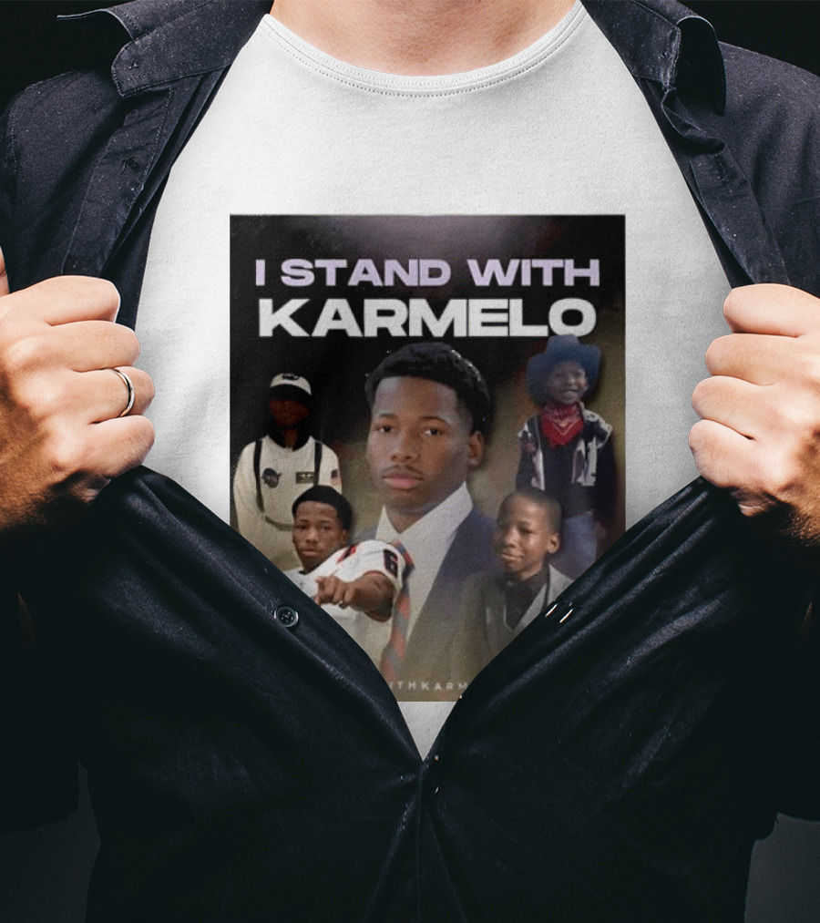 I Stand With Karmelo Football Player Memorial Standwithkarmelo T-Shirt