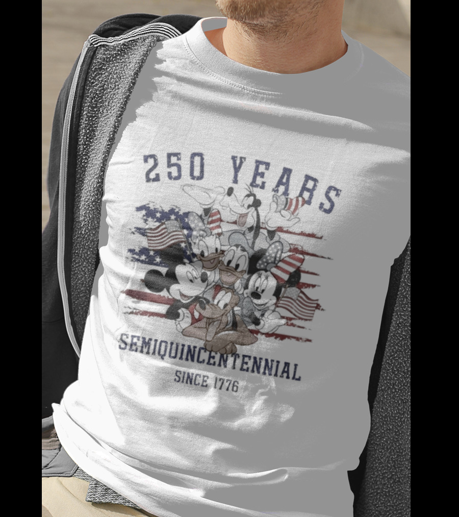 250 Years Mickey And Friends Semiquincentennial Since 1776 T-Shirt