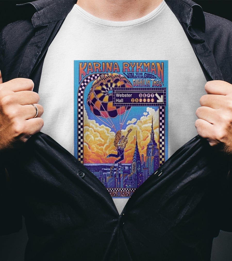 Karina Rykman Webster Hall New York 09 25 2026 Featuring Guerilla Toss Concert T-Shirt