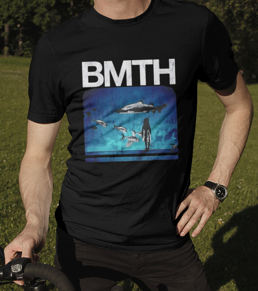 BMTH Bring Me The Horizon Ocean Scene With Sharks T-Shirt