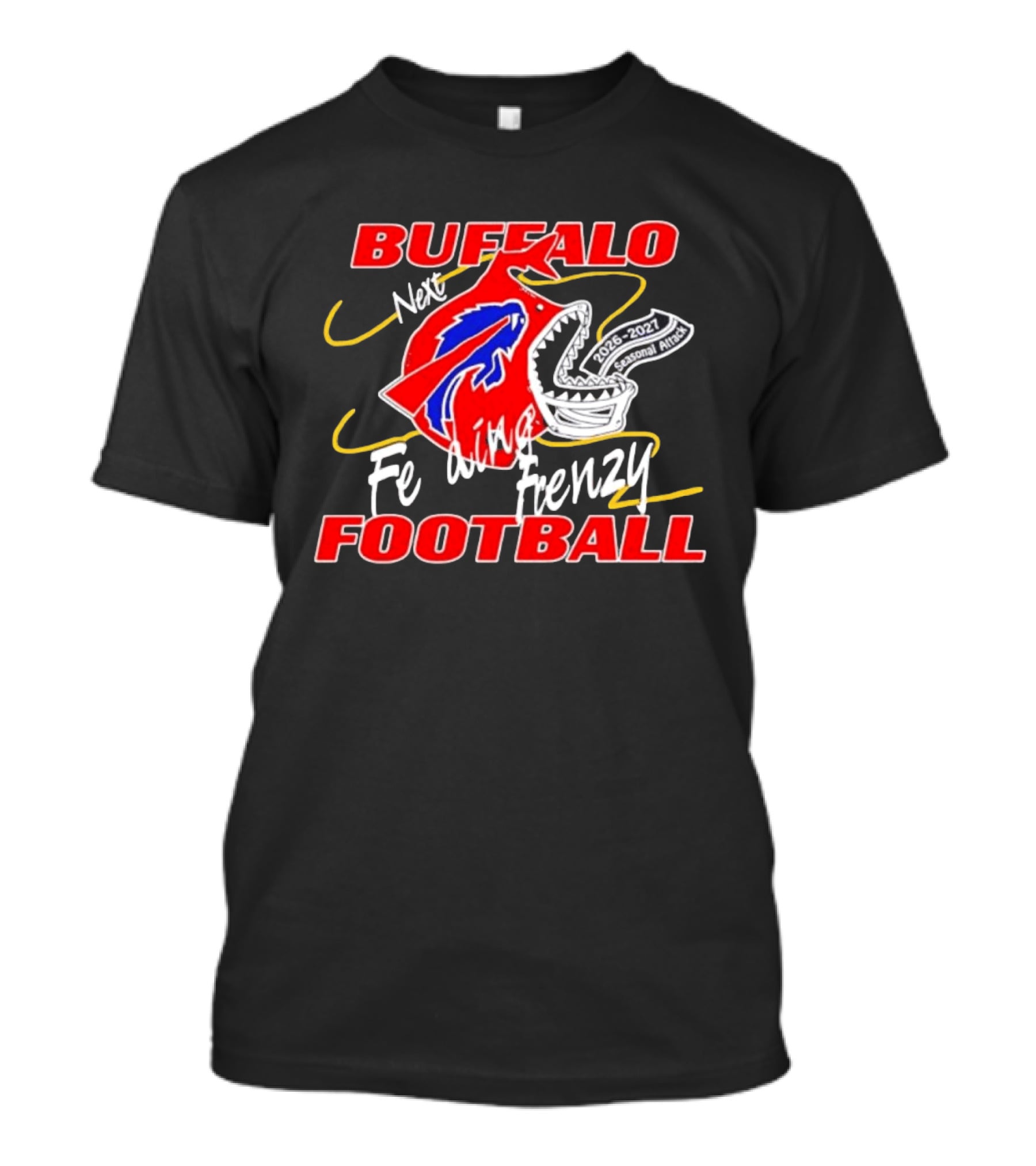 Buffalo Football Next Feeding Frenzy 2026 2027 Seasonal Attack T-Shirt